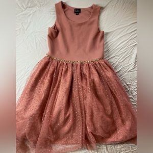 Lilt Girls Sleeveless Fit and Flare Tulle dress